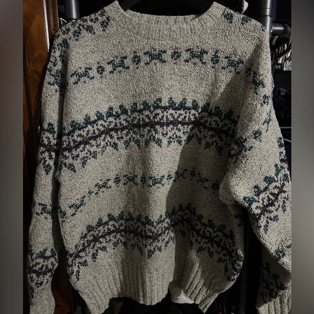 Eddie Bauer Gray Knit Sweater
